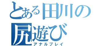 とある田川の尻遊び（アナルプレイ）