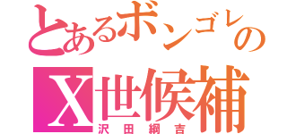 とあるボンゴレのⅩ世候補（沢田綱吉）