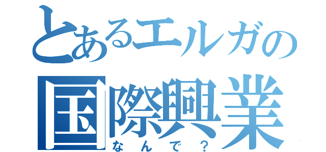 とあるエルガの国際興業（なんで？）