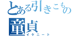 とある引きこもりの童貞（イケニート）