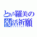 とある羅美の復活祈願（ソクミッコク）