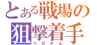 とある戦場の狙撃着手（ペガさん）