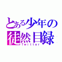 とある少年の徒然目録（Ｔｗｉｔｔｅｒ）