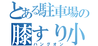 とある駐車場の膝すり小僧（ハングオン）