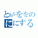 とあるををのににする（）