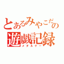 とあるみやこだの遊戯記録（メダルゲー）