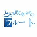 とある吹奏楽部のフルート奏者（）