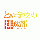 とある学校の排球部（バレー部）