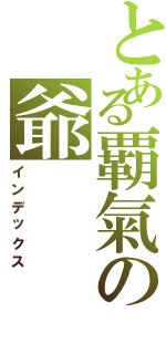 とある覇氣の爺（インデックス）