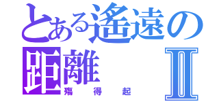 とある遙遠の距離Ⅱ（殤得起）