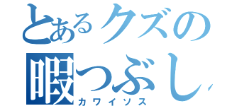 とあるクズの暇つぶし（カワイソス）