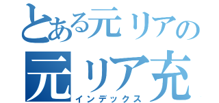 とある元リアの元リア充（インデックス）