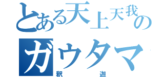 とある天上天我唯我独尊のガウタマ・シッダールタ（釈迦）