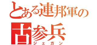 とある連邦軍の古参兵（ジェガン）