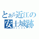 とある近江の安土城跡（キャッスル）