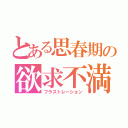 とある思春期の欲求不満（フラストレーション）