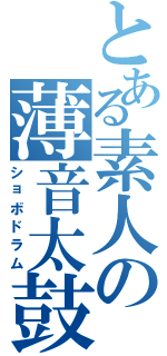 とある素人の薄音太鼓（ショボドラム）