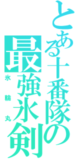 とある十番隊の最強氷剣（氷輪丸）