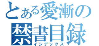 とある愛漸の禁書目録（インデックス）