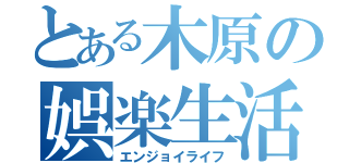 とある木原の娯楽生活（エンジョイライフ）