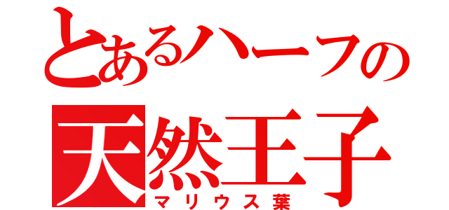 とあるハーフの天然王子（マリウス葉）