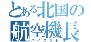 とある北国の航空機長（パイロット）