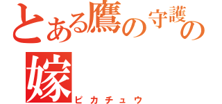 とある鷹の守護神の嫁（ピカチュウ）