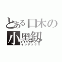 とある口木の小黑釼（インデックス）