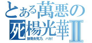 とある萬悪の死楊光華Ⅱ（狼哥去死乃、バカ！）