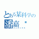 とある某科学の潘嘉乐（インデックス）