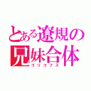 とある遼規の兄妹合体（ゴリコフス）