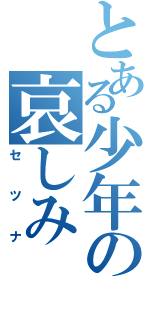 とある少年の哀しみ（セツナ）