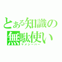 とある知識の無駄使い（マメシーバー）