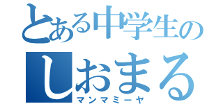 とある中学生のしおまる君（マンマミーヤ）