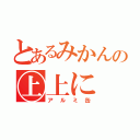 とあるみかんの㊤上に（アルミ缶）