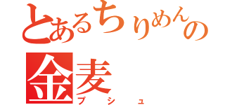 とあるちりめんの金麦（プシュ）