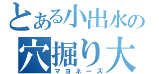 とある小出水の穴掘り大会（マヨネーズ）