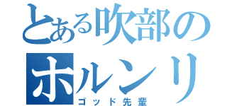 とある吹部のホルンリーダー（ゴッド先輩）