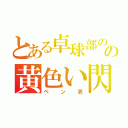 とある卓球部のの黄色い閃光（ペン表）