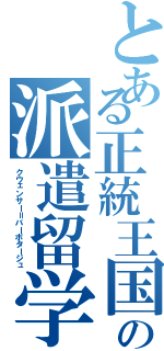 とある正統王国の派遣留学生（クウェンサー＝バーボタージュ）