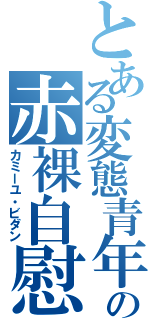 とある変態青年の赤裸自慰（カミーユ・ビダン）