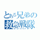 とある兄弟の救急戦隊（ゴーゴーファイブ）