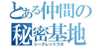 とある仲間の秘密基地（シークレットラボ）