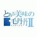 とある美味の红毛丹丹Ⅱ（インデックス）