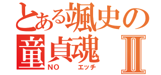 とある颯史の童貞魂Ⅱ（ＮＯ   エッチ）