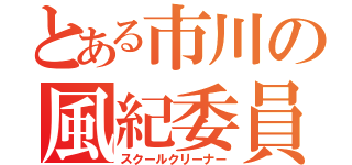 とある市川の風紀委員（スクールクリーナー）