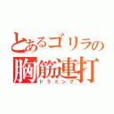 とあるゴリラの胸筋連打（ドラミング）