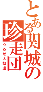 とある関城の珍走団（うるせぇ奴達）