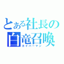 とある社長の白竜召喚（カイバーマン）