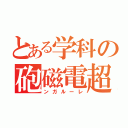 とある学科の砲磁電超（ンガルーレ）